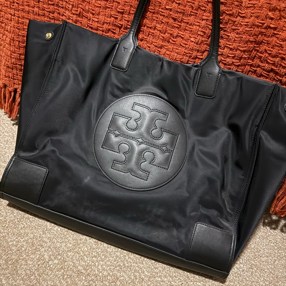 Tory Burch Black Nylon Tote